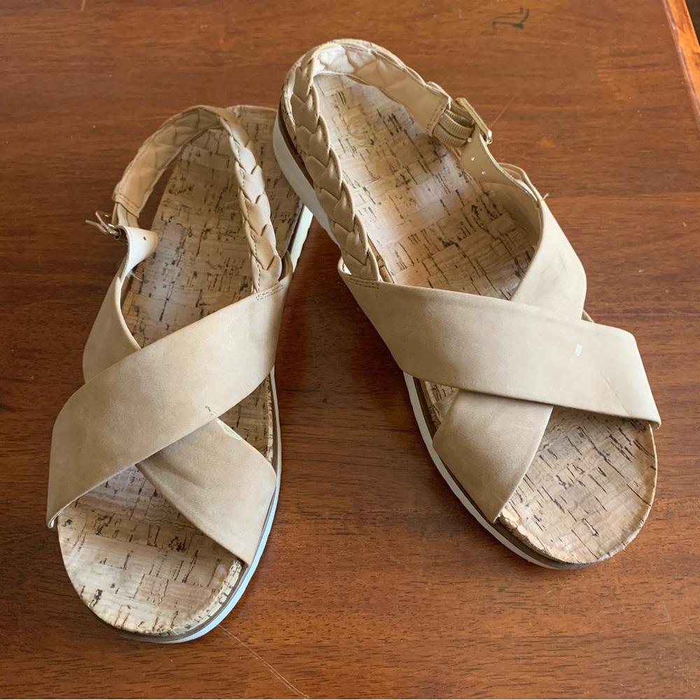 Xoxo Women’s Walking Danessa Tan Sandals Size 9M, Platform Sandals
